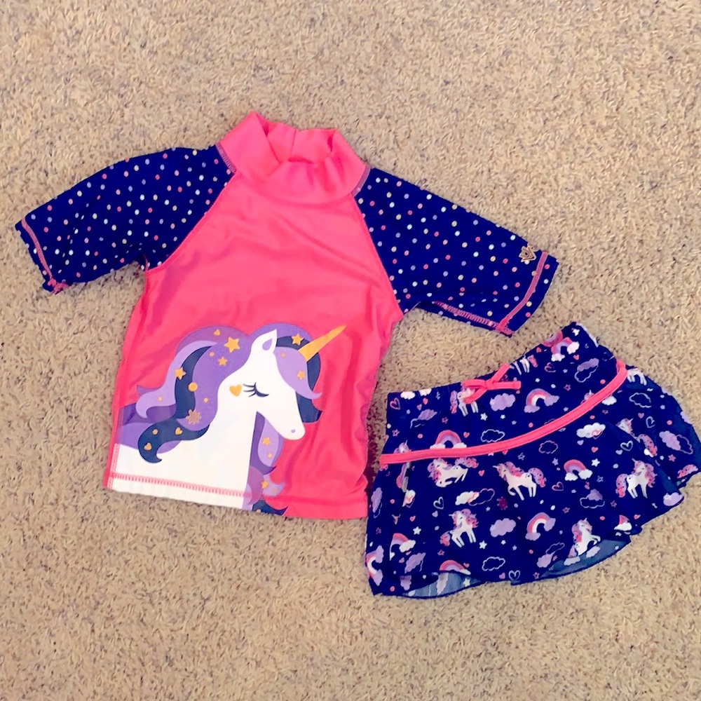 UV Skins Unicorn Suit Set - 4T